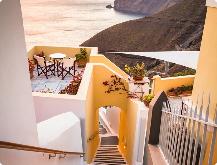Private terrace retreat